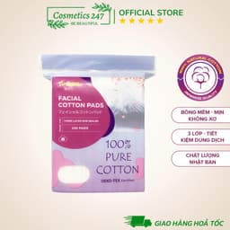 Thumbnail Bông tẩy trang Yusachi Suzuran Cao Cấp Nhật Bản 100% Cotton - 200 miếng 1