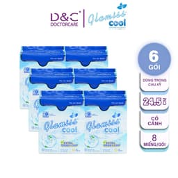 Thumbnail Combo 6 gói Băng vệ sinh thảo dược the mát Glamiss Cool Extra ban ngày 24,5 cm 1