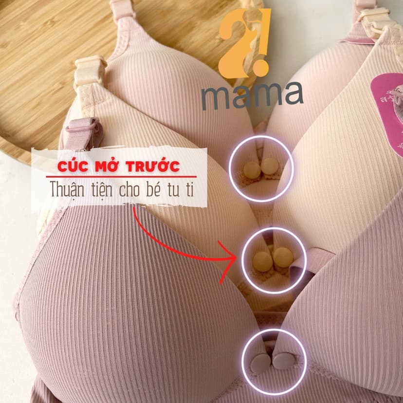 Ảnh Áo lót bầu và sau sinh cho bé bú chống chảy xệ 2mama, chất su tăm mềm mịn, thoáng khí, hàng Thái Lan Loại1-B65 3