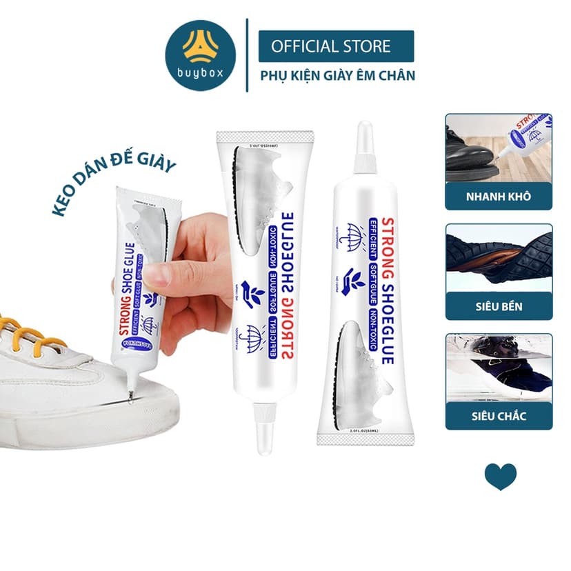 Ảnh Keo dán giày bền chặt, chống thấm hiệu quả, thiết kế dạng kim dễ dàng sử dụng - BuyBox - BBPK323 1