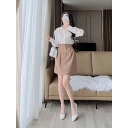 Thumbnail De Leah - Chân Váy Kaki Mini - Thời Trang Thiết Kế 3