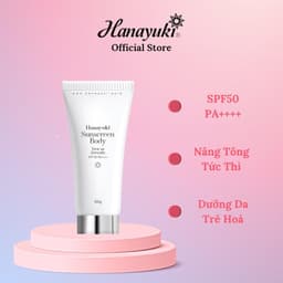 Thumbnail Kem Chống Nắng Hanayuki Sunscreen Body Nâng Tông Dưỡng Trắng SPF 50+/PA++++, Chống Nắng Hanayuki Chính Hãng 100g CN03 1