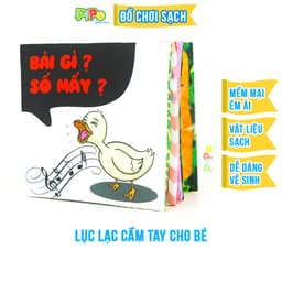 Thumbnail Sách vải PiPoVietnam kích thích thị giác - Song ngữ Anh Việt - Bài gì số mấy 1