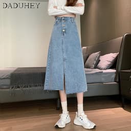 Thumbnail Chân váy denim DaDuHey lưng cao thời trang Hàn Quốc 2023 cao cấp 2