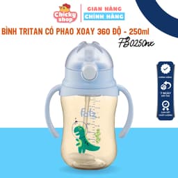 Thumbnail Bình uống nước Tritan chống đổ phao xoay 360 độ 250ml Fatzbaby 1