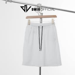Thumbnail Quần short đùi thun bắp unisex Dwin thun Basic nam nữ oversize ống rộng ulzzang Hàn Quốc 4