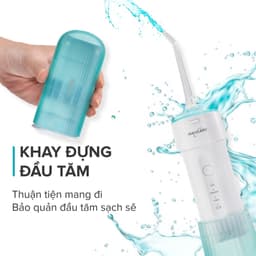 Thumbnail Máy tăm nước cầm tay gấp gọn mini du lịch Maxcare UltraSonic Max456P Phun xoay 360 độ, Chống nước IPX7, dung tích 160ml 4