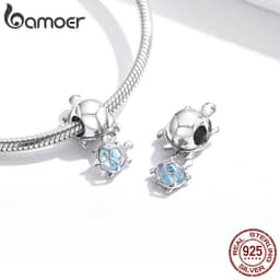 Thumbnail Hạt charm BAMOER đính đá giả độc đáo thời trang với nhiều kiểu tùy chọn 4