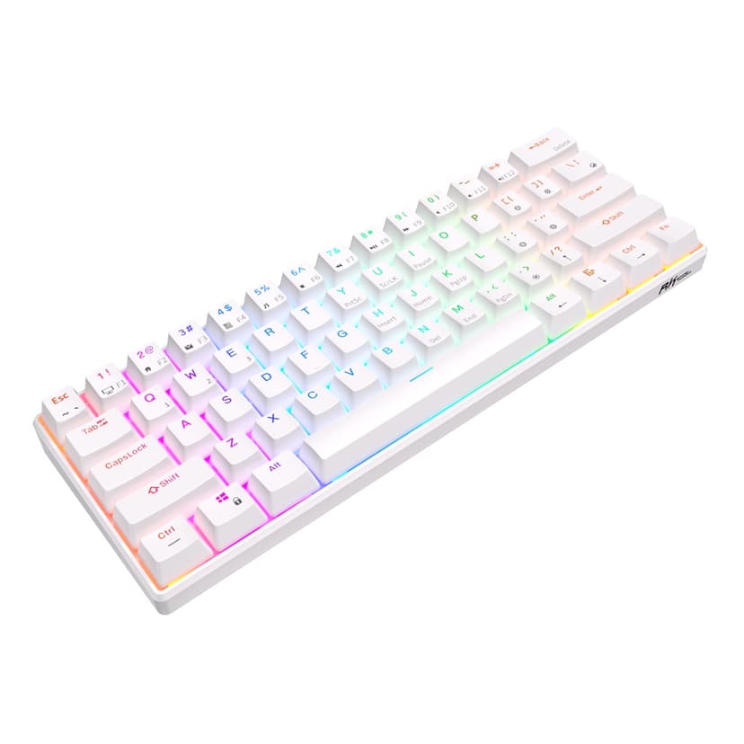Ảnh Bàn Phím Cơ rk61 kludge bluetooth 3.0 & usb c Hai Chế Độ Chiếu Đèn Led rgb 3