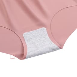 Thumbnail Quần lót nữ su đúc cắt viền màu trơn đáy hai lớp cotton, không đường may BOM SISTER MUQ0310 4