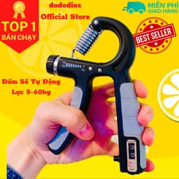 Thumbnail Kìm Bóp Tay, Kìm Tập Cơ Tay, Dụng Cụ Tập Gym Tại Nhà Điều Chỉnh Lực Có Đếm 10-60kg - Chính Hãng Dododios 1