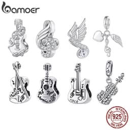 Thumbnail Mặt dây chuyền BAMOER bằng bạc 925 hình nốt nhạc kiểu dáng thời trang 1