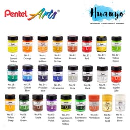 Thumbnail Màu Poster Pentel WPU – Màu Vẽ Pentel 30ml Tươi Sáng, Dễ Pha Chồng Màu, Vẽ Đa Chất Liệu 2