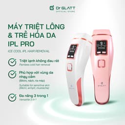 Thumbnail Máy Triệt Lông Lạnh Dr Glatt IPL PRO - Triệt Lông Vĩnh Viễn Tại Nhà, Trẻ Hóa Da, An Toàn Cho Da Nhạy Cảm 3