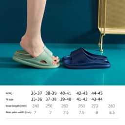 Thumbnail Dép JUJIAJIA quai ngang chống trượt siêu nhẹ thời trang mang trong nhà dành cho cả nam và nữ 2