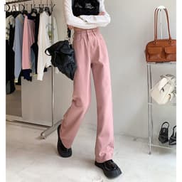 Thumbnail Quần dài DADUHEY ống rộng dáng rộng phong cách Mỹ thời trang 2023 cao cấp dành cho nữ 2