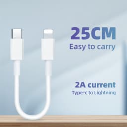 Thumbnail Dây Cáp Sạc FONKEN Dữ Liệu Loại C Dài 25cm Dành Cho iPh OPPO Xiaomi 1