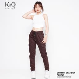 Thumbnail Áo thun croptop ba lỗ lai bầu KQSTYLING cotton 100% ôm body Freesize 3