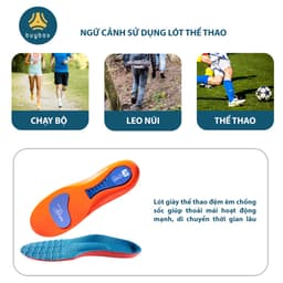 Thumbnail Lót giày nam nữ êm chân chất liệu vải mesh thoáng khí, kết hợp ốpTPU chống thốn - buybox - BBPK363 2