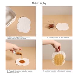 Thumbnail Set 2/10 miếng dán thấm hút mồ hôi dưới cánh tay ANNIES vô hình dùng một lần giữ sạch sẽ cho quần áo 4