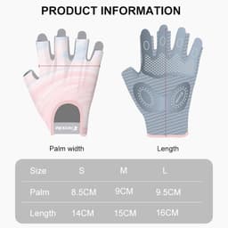 Thumbnail Cặp găng tay thể dục thể thao DAYSELECT nửa ngón tập tạ chống trượt bảo vệ cổ tay cho nam và nữ 1