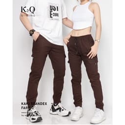 Thumbnail Quần túi hộp kaki co giãn K&QSTYLING màu nâu giới hạn PVN1121 cao cấp 3