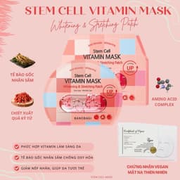 Thumbnail Mặt Nạ Dưỡng Ẩm Trắng Da, Cấp Nước Tức Thì BANOBAGI Stem Cell Vitamin Mask  Daily Beauty 3
