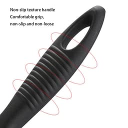 Thumbnail Bàn chải vệ sinh vỉ nướng bằng thép không gỉ Aubess có lưỡi cạo và dây - Lỗ treo và kẹp chống trượt để vệ sinh vỉ nướng/nướng (Chống gỉ) 3