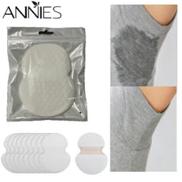 Thumbnail Set 2/10 miếng dán thấm hút mồ hôi dưới cánh tay ANNIES vô hình dùng một lần giữ sạch sẽ cho quần áo 1