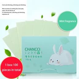 Thumbnail Set 100 Giấy Thấm Dầu Màu Trà Xanh Tiện Dụng 4