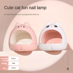 Thumbnail Đèn LED Hong Khô Sơn Móng Tay Mini Tiết Kiệm Năng Lượng Hình Mèo Dễ Thương 1