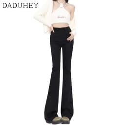 Thumbnail Quần jean dài DADUHEY ống loe co giãn nhẹ mỏng phong cách đường phố Mỹ mới 4