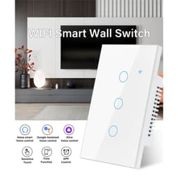 Thumbnail Aubess Wifi Công Tắc Thông Minh 1200W 10A Đèn Tường Công Tắc Cảm Ứng/Giọng Nói/Ứng Dụng Điều Khiển Từ Xa Công Tắc Thông Minh 3 Trong 1 1/2/3/4 Gang 3