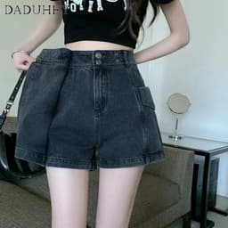 Thumbnail Quần short giả váy DADUHEY lưng cao dáng rộng thời trang retro Mỹ cá tính 4