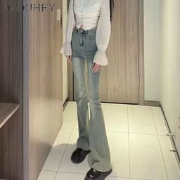 Thumbnail Quần jean dài DADUHEY size lớn cạp cao co giãn ôm dáng vừa vặn thời trang mới kiểu Mỹ 3