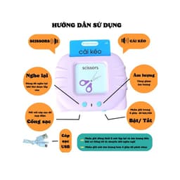 Thumbnail Máy Đọc Thẻ Flashcard Anh -Việt 3 Chế Độ Đọc: Song Ngữ Anh-Việt, Tiếng Việt, Tiếng Anh Kèm Phát Nhạc 3