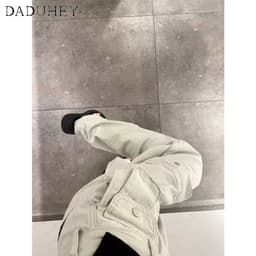 Thumbnail DaDuHey New American Ins High Street Thin Casual Pants Niche High Waist Wide Leg Pants Large Size Trousers 2