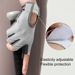 Thumbnail Cặp găng tay thể dục thể thao DAYSELECT nửa ngón tập tạ chống trượt bảo vệ cổ tay cho nam và nữ 4