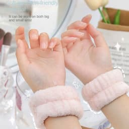 Thumbnail 2 Chiếc Wash Face Dây đeo Cổ Tay Wash Băng Cổ Tay Thấm Mồ Hôi Thể Thao Dưới Nước Vòng đeo Tay Băng đô Chống ẩm Tay áo Bảo Vệ Cổ Tay * KÍNH 1