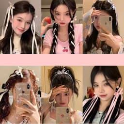 Thumbnail Kẹp tóc AIJOLEN nơ ruy băng Y2K phong cách Hàn Quốc cho nữ sinh 3