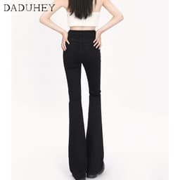 Thumbnail Quần jean dài DADUHEY ống loe co giãn nhẹ mỏng phong cách đường phố Mỹ mới 3