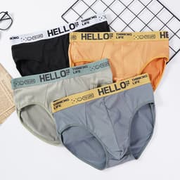 Thumbnail Ecmn Quần Đùi Nam Quần Short Gợi Cảm Quần Lót Thoáng Khí Co Giãn Quần Lót Size Lớn Chữ Quần Lót XL-4XL 1