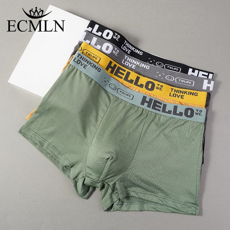 Ảnh Ecmln Quần Lót Boxer Nam Dạng Lồi Chữ u Thoáng Khí plus size 1