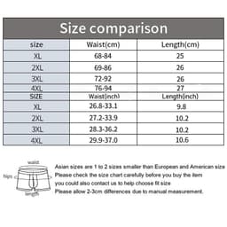 Thumbnail Ecmn Quần Đùi Nam Quần Short Gợi Cảm Quần Lót Thoáng Khí Co Giãn Quần Lót Size Lớn Chữ Quần Lót XL-4XL 4