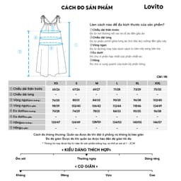 Thumbnail Đầm Lovito họa tiết chấm bi phong cách thường ngày cho nữ LNA65350 4