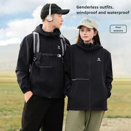 Thumbnail Camel CROWN Áo khoác leo núi chống gió và chống nước ngoài trời 3