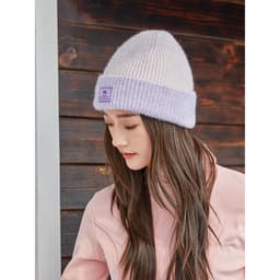 Thumbnail Camel CROWN Màu Sắc Phù Hợp Với Mũ Dệt Kim Trượt Tuyết Ấm Áp Mũ Len Chống Gió 2