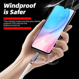 Thumbnail Fonken Mini OTG Type-C Điện Thoại Chống Gió Charing Làm Nóng Adapter Cho Gia Đình Ngoài Trời 3
