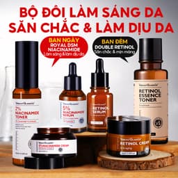 Thumbnail Chăm Sóc Cơ Bản Sáng Dùng Niacinamide + Tối Dùng Retinol 6PCS VIBRANT GLAMOUR, Chăm Sóc Suốt Cả Ngày & Chống Lão Hóa Lâu Dài & Làm Trắng Mờ Thâm & Phục Hồi Da Tổn Thương & Bổ Sung Collagen 1