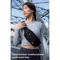 Thumbnail Camel CROWN Chạy Túi Thắt Lưng Lưu Trữ Đa Năng Túi Thể Thao Dây Kéo Túi Chống Thấm Nước 3